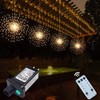 PXBNIUYA 4 Pack 800 LED Plug in Starburst Sphere Lights,Firework