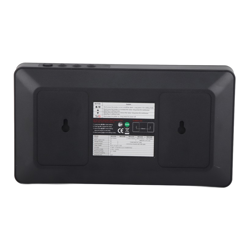 SW‑525A Wall Mounted LCD Display Digital Sound Level Meter USB