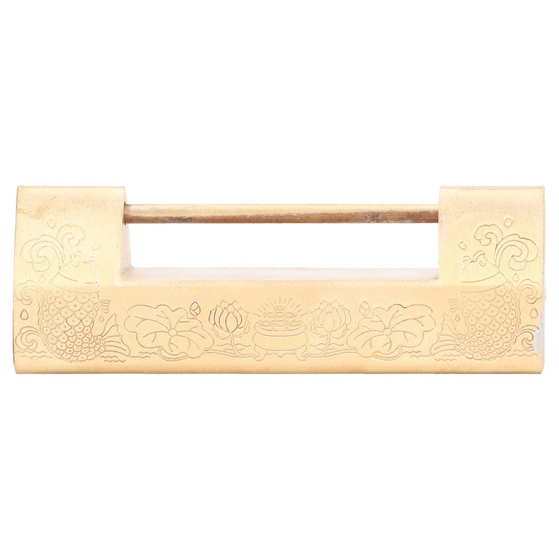 Antique Style Padlock 5cm Spacing Horizontal Lock with Key for