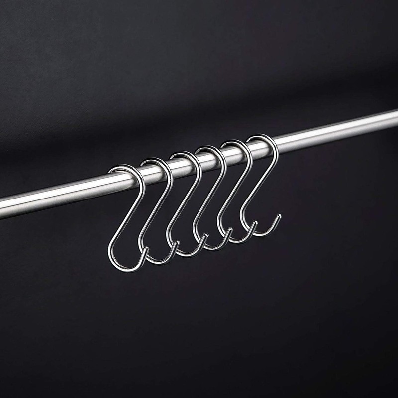 RHBLME 100 Pack S Hooks - 2.8 Inch Small Heavy