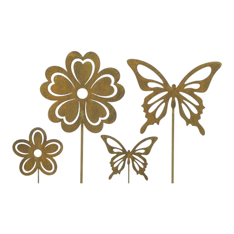 Garden Decoration Butterfly Garden Stake Decorative Stake Flower & Butterfly