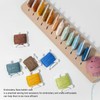 Embroidery Floss Bobbin Rack 12 Positions DIY Beech Wood Floss