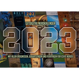 getDigital Nerd Calendar 2023 - Monthly Calendar for Geeks and Nerds - A3 Landscape Format