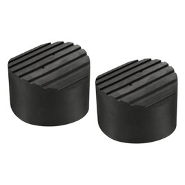 MECCANIXITY Ladder Non-Slip Feet Mat 90mm ID Rubber Round Telescopic Ladder Accessories Pad Cover Cushion for Ladder Protection Black Pack of 2