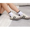 Puedizux Women Cute Pilates Socks Grip Crew Yoga Socks Ruffle