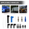 Veemoon 16pcs Brake Fluid Connector Blue Accessories Car Kit Car