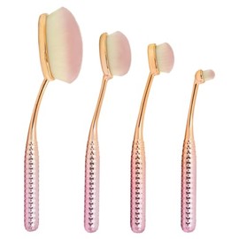 Royal Brush Moda Rose Cosmetic 4 Piece Face Make Up Perfecting Kit Brush Set, 0.13 Count                                                              