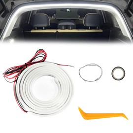 Kofferraum Lichtstreifen, Led Auto-Innenraumbeleuchtung, Ambientebeleuchtung Auto, Tail Box Light Strip, Zubehör für Kofferraum-Beleuchtung, Universal Fit, Automatischer Schalter(Weiß, 4m)
