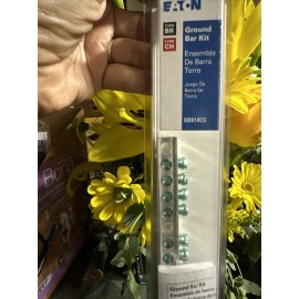 Eaton GBK14CS Cutler Hammer 14 Terminal Ground Bar Type CH & BR Loadcenters