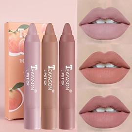 SOMGKINE 3 pcs Lip Liner and Lipstick Makeup Set (01)