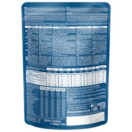 IronMaxx 100% Whey Protein Pulver - Himbeer 500g Beutel | zuckerreduziertes, wasserlösliches Eiweißpulver aus Molkenprotein | viele verschiedene Geschmacksrichtungen