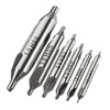 ExcInter 6Pcs HSS Center Drill Bits Set 1mm/1.5mm/2mm/2.5mm/3mm/5mm Countersink Kit