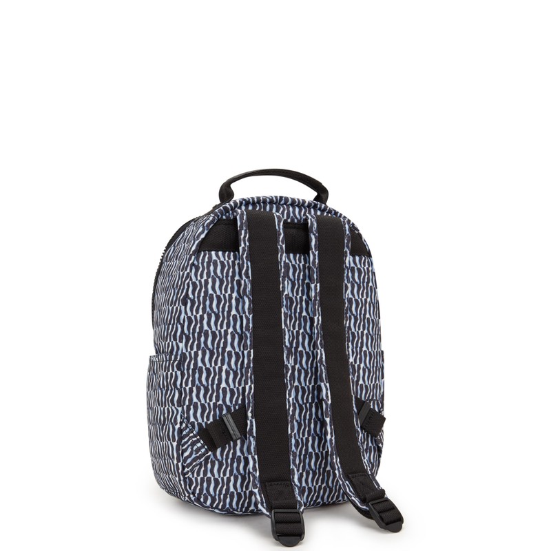 KIPLING SEOUL S Small Backpack, Holiday Waves (Blue)