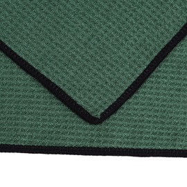 Mile High Life | Pro Tour Caddy Towel | 17” x 40” with 8” Center Slit | Premium Microfiber Waffle Texture (Green)