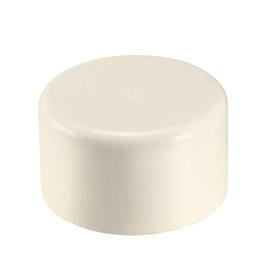 uxcell 75mm PVC Pipe Cap Fitting, Slip End Caps DWV(Drain Waste Vent) White 2Pcs