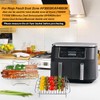 BYKITCHEN Air Fryer Racks for Ninja Dual, 2pcs Dehydrator Rack