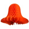 Devra Party 3-Pack 9 Inch Honeycomb Tissue Paper Bell (Orange)