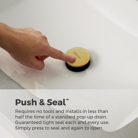 Pfister Bruxie Bathroom Sink Faucet, Single Control, 1-Handle, Single Hole, Brushed Gold Finish, LF042BIEBG