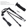 1Pair 5Sections Folding Damping Alpenstock Inner Lock Telescopic Hiking Walking