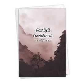 The Best Card Company Misty Moments - Sympathy Greeting Card with Envelope (4.63 x 6.75 Inch) - C9154HSMG