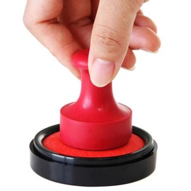 Quick Drying Ink Thumbprint Pad Fingerprint Pad for Notary Supplies Identification Security Id Fingerprint Cards Law Enforcement Fingerprint Red Stamp Pad Business Office Supplies W4711