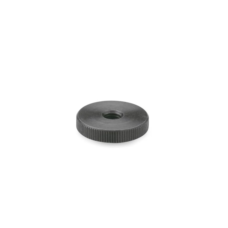 Ganter Normelemente Flat knurled nuts, knurled nuts (low shape), DIN
