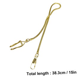 FRCOLOR 1Pc Vintage Metal Pocket Watch Chain for Keys Accessories Retro Decorative Purse Vest Chain with Heavy Duty Claw Closure Durable Keychain for Stylish DIY Projects