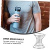 Mikinona 10 Pcs Stainless Steel Spring Balls Precision Mixing Balls