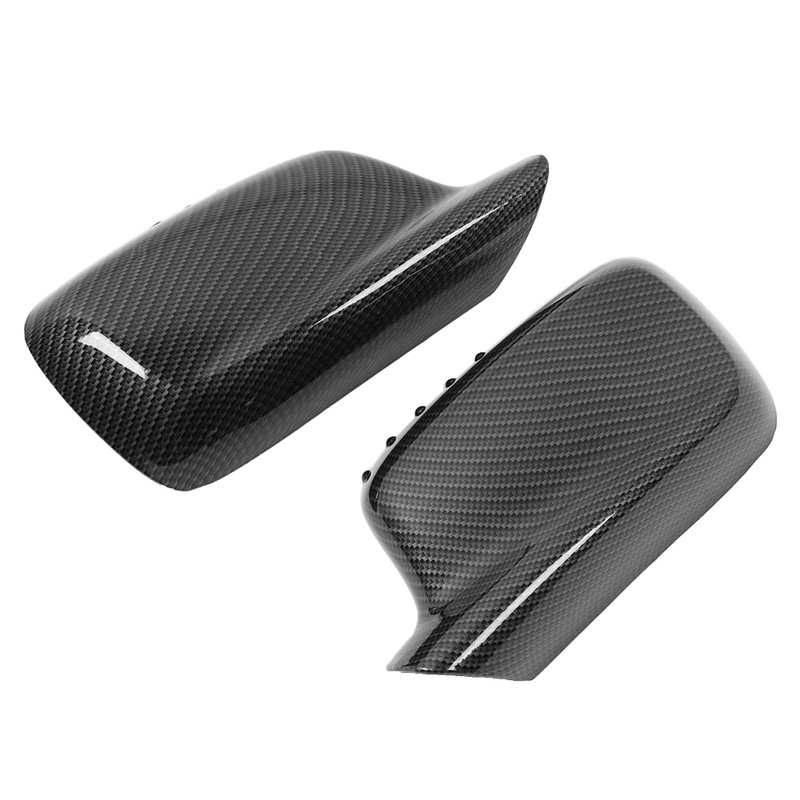 2pcs Rearview Wing Mirror Cover Housing for 3 Series E46
