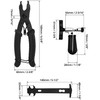 QWORK® Universal Bicycle Chain Tool, Bicycle Chain Repair Tool for