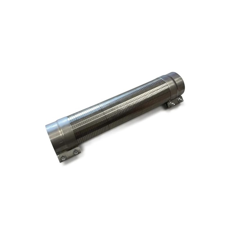 Stainless Steel Flexible Exhaust Flex Pipe w/Band Clamps - 4.5"