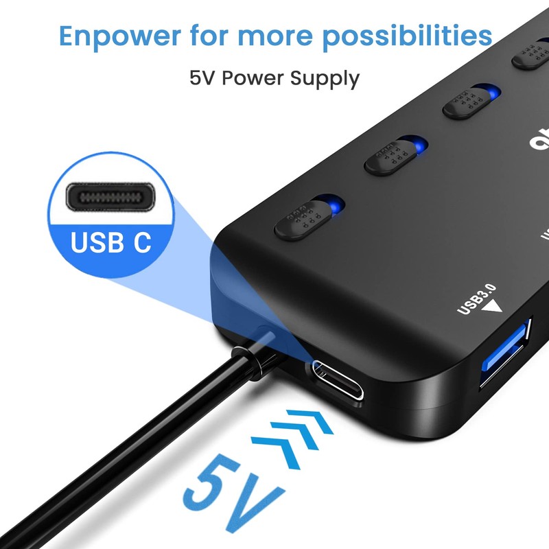 atolla Hub USB 3.0, 7 Puertos Multi USB 3.0 SuperSpeed