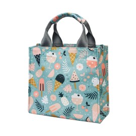 PHEBEN - Pequeñas bolsas de pañales impermeables de viaje, mini bolsa de pañales multifunción pequeña bolsa cruzada (postre de dibujos animados)