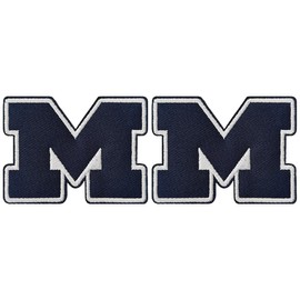 Yellow Michigan M Patches,Logo Iron-on Patch for Jacket Backpack Jeans Jacket/Yellow - 2Pcs