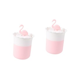 Alipis Pcs Flamingo Cotton Pad Holder Storage Box for Cotton Balls Swabs Makeup Accessories Organizer Easy to Clean
