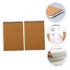 Operitacx 2pcs Bulk Ruled Sketchbooks Drawing Paper Sketching Notebooks Spiral