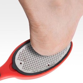 BeBeClean Double-Sided Foot File for Callus Removal - Red Heel Foot Scraper