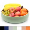 Dehaus® Large Stylish Bamboo Fruit Bowl - 30cm, Sage Green