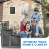 Zepoty 12” X 18" Aluminum Alloy Gable Vent, Enhanced Airflow