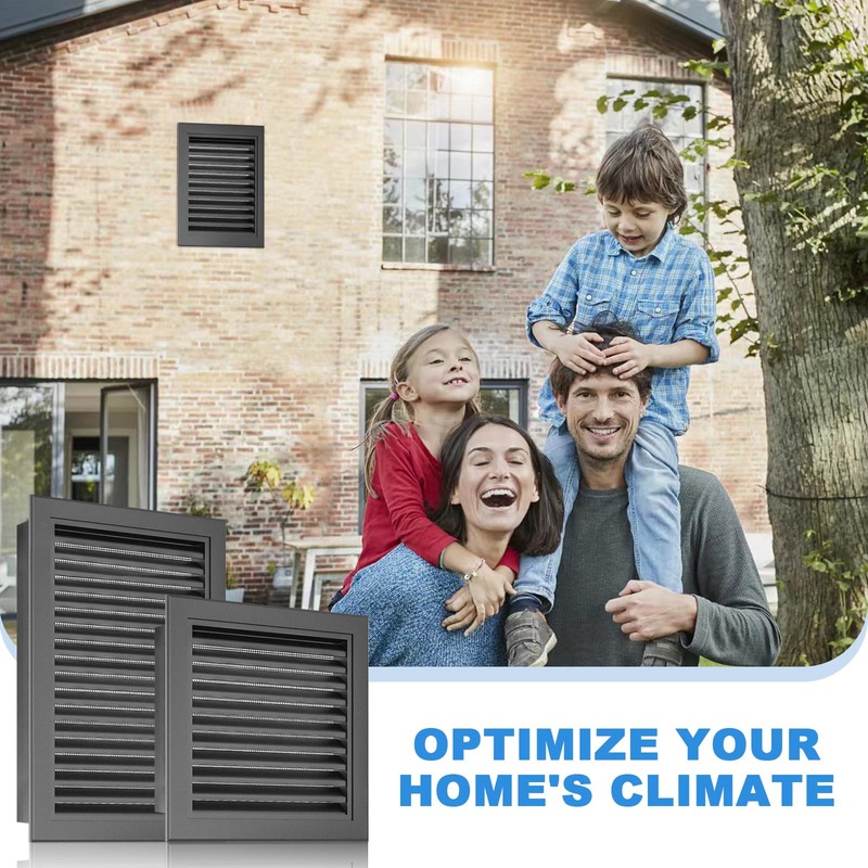 Zepoty 12” X 18" Aluminum Alloy Gable Vent, Enhanced Airflow