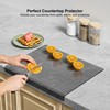 Tempered Glass Cutting Board with Lips, Clear Cutting Board, Easy