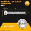 DTGN #6-32x7/8" Socket Head Cap Screws Bolts - 100Pack -