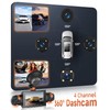 360 Degree View 4 Channel Dash Cam Front and Rear