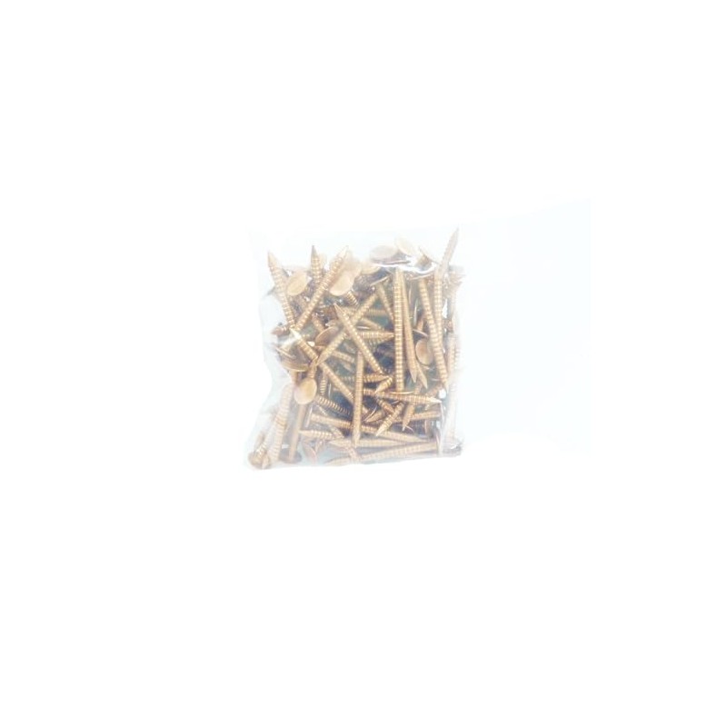 1 3/4" Solid Copper Ring Shank Roofing Nails, 10 Gauge,