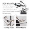 Desktop Magnifier Glass Soldering Station LED Light Magnifying Glass Stand