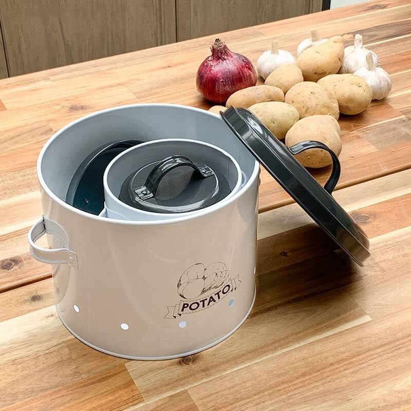 SOTECH Potato Onion Garlic Storage Bin with Lid Set of
