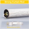 NICETOWN Antique White Curtain Rods for Windows 72 to 144