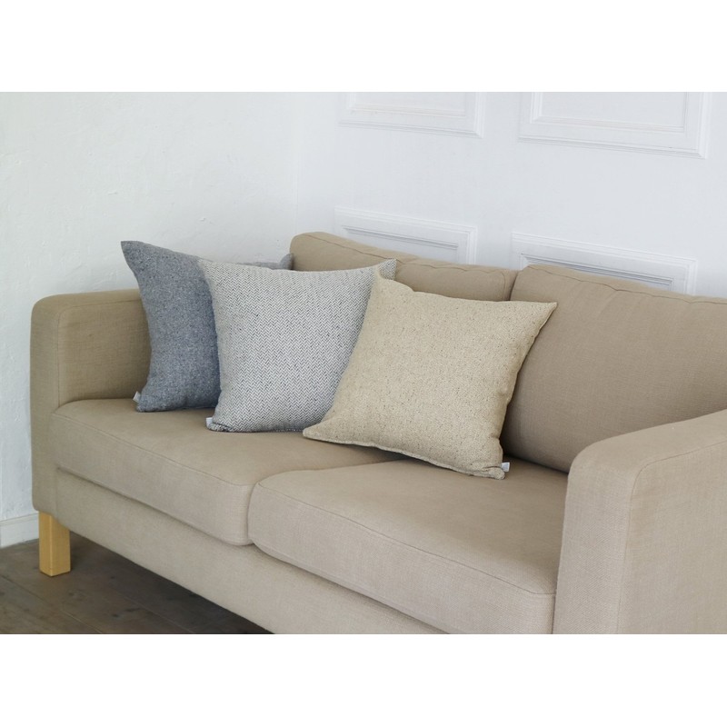 Quarter report Heathered Yarn Cushion Cover Made In Japan