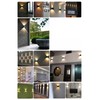 Wall Sconce Black Quadrate 12W 3000K Warm Lighting Decorative Aluminum