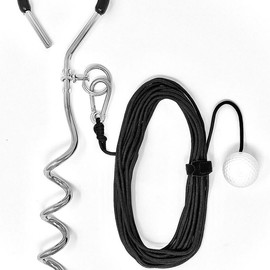 Golf Training Tool for Drivers & Irons - Practice Your Golf Swing in The Backyard with A Real Golf Ball & Experience 50 Feet of Ball Flight Feedback - for Golfers of All Ages, Black:_Black